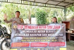 Bhabinkamtibmas Desa Konut Beri Imbauan Karhutla Ke Warga