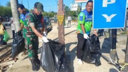 Babinsa Koramil 1008-04/Tanta Ikuti Jumat Bersih Di Kelurahan Mabuun