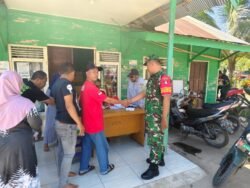 Jaga Kamtibmas, TNI dan Komponen Masyarakat Laksanakan Patroli di Kecamatan Kelua