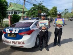 Wujudkan Kamseltibcarlantas Kondusif, Satlantas Polres Kapuas Antisipasi Balapan Liar.