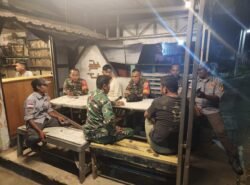 Koramil 1002-08, Linmas, Kokam, Karang Taruna dan Warga Rantai Keminting Bersatu Amankan Wilayah