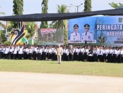 Kapolda Kalteng Didampingi Kapolres Barsel Hadiri Upacara Peringatan Hari Jadi Kabupaten Ke-66