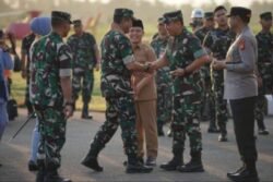 Pangdam XII/Tpr Bersama Forkopimda Sambut Kedatangan Kasau di Bumi Khatulistiwa