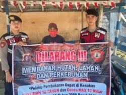 Sat Samapta Polres Murung Raya Gencarkan Sosialisasi Karhutla