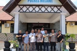 Kapolres Melawi Sambut Hangat Kunjungan Silaturahmi Awak Media