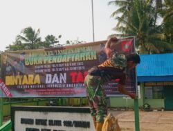 Lewat Spanduk, Kodim 1002/HST Sosialisasikan Penerimaan Tamtama dan Bintara PK 2025