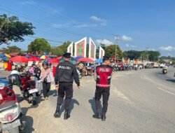 Personel Polres Murung Raya Ciptakan Car Free Day Aman dan Kondusif