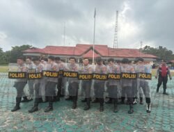 Tingkatkan Kemampuan Dilapangan, Polres Murung Latihan Dalmas