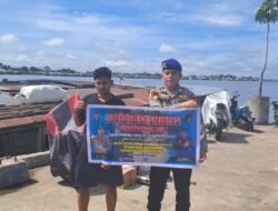 Tingkatkan Kesadaran Kebersihan Lingkungan, Satpolairud Imbau Masyarakat Pesisir Untuk Tidak Membuang Sampah Ke Sungai