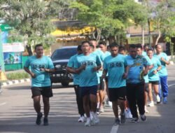 Kodim 1008/Tabalong Gelar Lari Aerobik untuk Pembinaan Fisik Prajurit