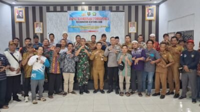 Dorkopimca Bintang Ara Gelar Rakor, Danramil Tekankan Pentingnya Sinergitas Tiga Pilar