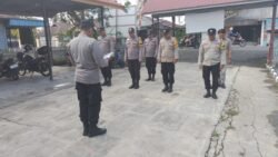 Pelaksanaan Apel Pagi Polsek Kapuas Barat Polres Kapuas