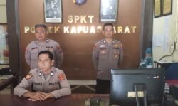 Guna Mencegah Terjadinya Gangguan Kamtibmas Terhadap Personil Dan Markas Komando (Mako), Personil Polsek Kapuas Barat Lakukan Siap Siaga Mako