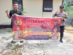 Polsek Kapuas Barat Memberikan Sosialisasi Antisipasi Karhutla Kepada Masyarakat