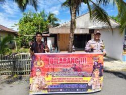 Selalu Himbau Masyarakat Akan Bahaya Kebakaran Hutan Dan Lahan Polsek Kapuas Barat Lakukan Sosialisasi Karhutla