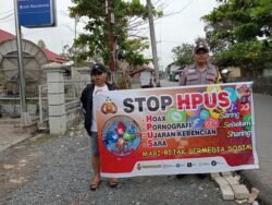 Polsek Kapuas Barat Sosialisasi Stop Hapus Untuk Mencegah Terjadinya Kamtibmas Yang Tidak Kondusif