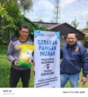 Tak Hanya Ungkap Kejahatan, Sat Reskrim Polres Gumas Gelar Pangan Murah Bantu Warga
