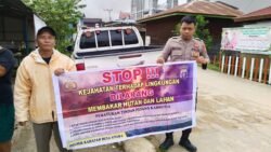 Komitmen Polsek Kahut Jaga Lingkungan, Rutin Patroli dan Edukasi Warga Cegah Karhutla