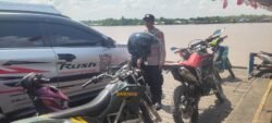 Polsek Kapuas Barat Gelar Patroli Rutin di Penyeberangan Fery