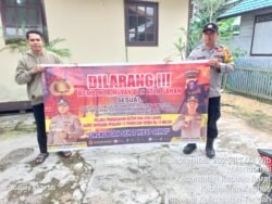 Polsek Kapuas Barat Memberikan Sosialisasi Antisipasi Karhutla Kepada Masyarakat