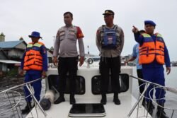 Polres Sukamara Laksanakan Patroli Monitoring Debit Air Sungai Jelai