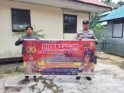 Polsek Kapuas Barat Memberikan Sosialisasi Antisipasi Karhutla Kepada Masyarakat