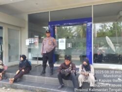 Antisipasi Gangguan Kamtibmas Di Wilkum Polsek Kapuas barat, Personil Polsek Kapuas Barat Patroli Obyek Vital
