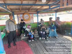 Polsek Kapuas Barat Patroli Harkamtibmas di Pelabuhan Penyeberangan Ferry
