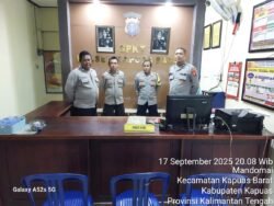 Guna Mencegah Terjadinya Gangguan Kamtibmas Terhadap Personil Dan Markas Komando (Mako), Personil Polsek Kapuas Barat Lakukan Siap Siaga Mako