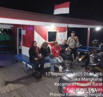 Antisipasi Kejahatan, Polsek Kapuas Barat Laksanakan Patroli Malam Hari