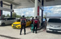 Sat Samapta Polres Sukamara Patroli di SPBU, Antisipasi Premanisme