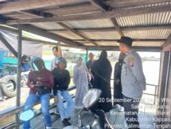 Polsek Kapuas Barat Gelar Patroli Rutin di Penyeberangan Fery