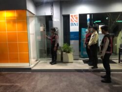 Sat Samapta Polres Sukamara Patroli Cegah Premanisme di Bank BNI