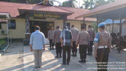 Pelaksanaan Apel Pagi Polsek Kapuas Barat Polres Kapuas