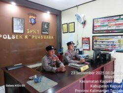 Siap Siaga Mako Polsek Kapuas Barat Antisipasi Gangguan Kamtibmas Siang Maupun Malam Hari