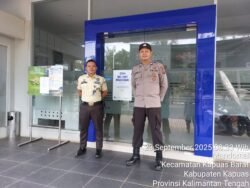 Antisipasi Gangguan Kamtibmas Di Wilkum Polsek Kapuas barat, Personil Polsek Kapuas Barat Patroli Obyek Vital
