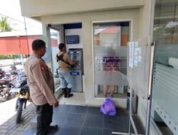 Anggota Polsek Kapuas Barat Laksanakan Giat Patroli Rutin Ke Obyek Vital Bank BRI
