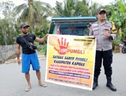 Menghindari Terjadinya Praktek Pungli, Polsek Kapuas Barat Sambang Ke Masyarakat Mandomai