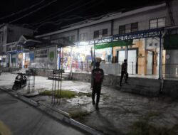 Patroli Malam di Pasar Inpres, Polisi Jaga Situasi Tetap Kondusif
