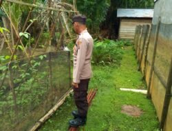 Polsek Kapuas Tengah laksanakan Pengecekan Pemanfaatan Pekarangan di Desa Pujon
