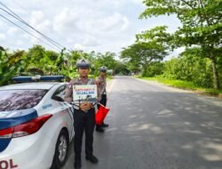 Antisipasi Lakalantas, Satlantas Polres Kapuas Pantau Arus Lalu Lintas Lingkar Luar Kota