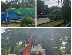 BREAKING NEWS DJBC Kalbagbar Tahan Tiga Truk Fuso Bermuatan 20 Ton Pakaian Bekas Diduga Akan Dikirim ke Jakarta