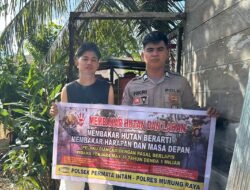 Jajaran Polres Murung Raya Gencarkan Sosialisasi Larangan Karhutla