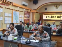 Polres Kotim Mengikuti Zoom Meeting Anev Program Ketahanan Pangan Bersama Kapolda Kalteng.