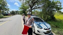 Antisipasi Lakalantas, Satlantas Polres Kapuas Pantau Arus Lalu Lintas Lingkar Luar Kota