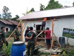 Satgas TMMD ke-126 Kodim 1208/Sambas Bangun Garasi Rumah RTLH