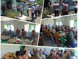 Sinergitas Tiga Pilar, Polsek dan Kecamatan Beri Kejutan HUT ke-80 TNI di Koramil Haruai-Bintang Ara-Upau