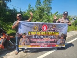 SOSIALISASI PENEBANGAN HUTAN SECARA LIAR (ILEGAL LOGING) OLEH PERSONIL POLSEK PULAU PETAK