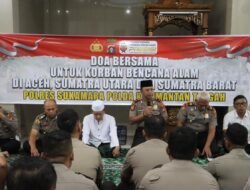 Personel Polres Sukamara Gelar Doa Bersama untuk Korban Bencana Alam