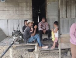 Bhabinkamtibmas Desa  Baloi Gencarkan Sambang Ketahanan Pangan, Cegah Narkoba dan Karhutla di Lingkungan Masyarakat